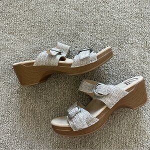 Dansko Sophie Sandals - Ivory Metallic - Size‎ 40